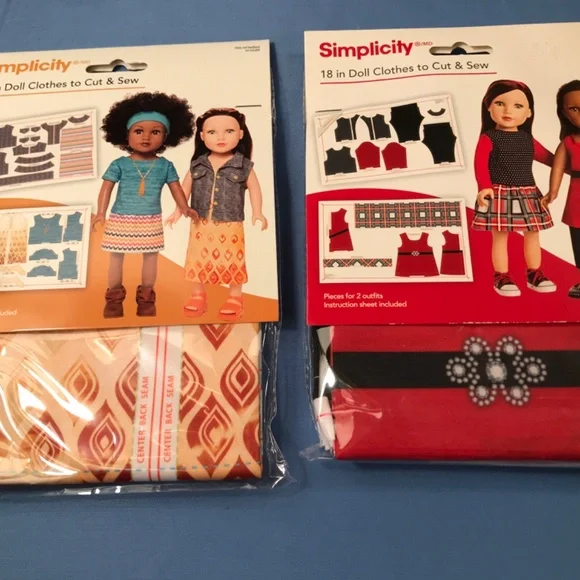 American girl size doll clothes fabric sew craft toys dresses - Picture 6 of 12